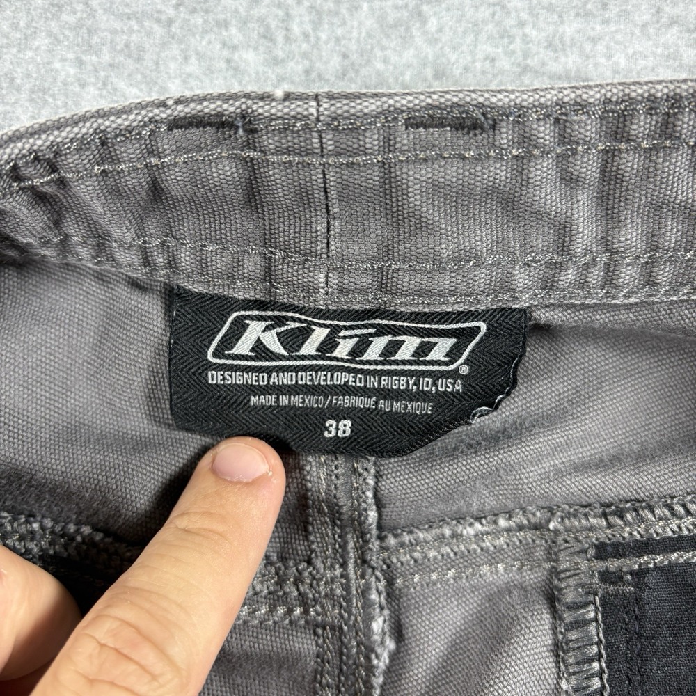 Klim West Ridge Pants Mens 38x32 Gray Canvas Double Knee Workwear Tech Utility View 5
